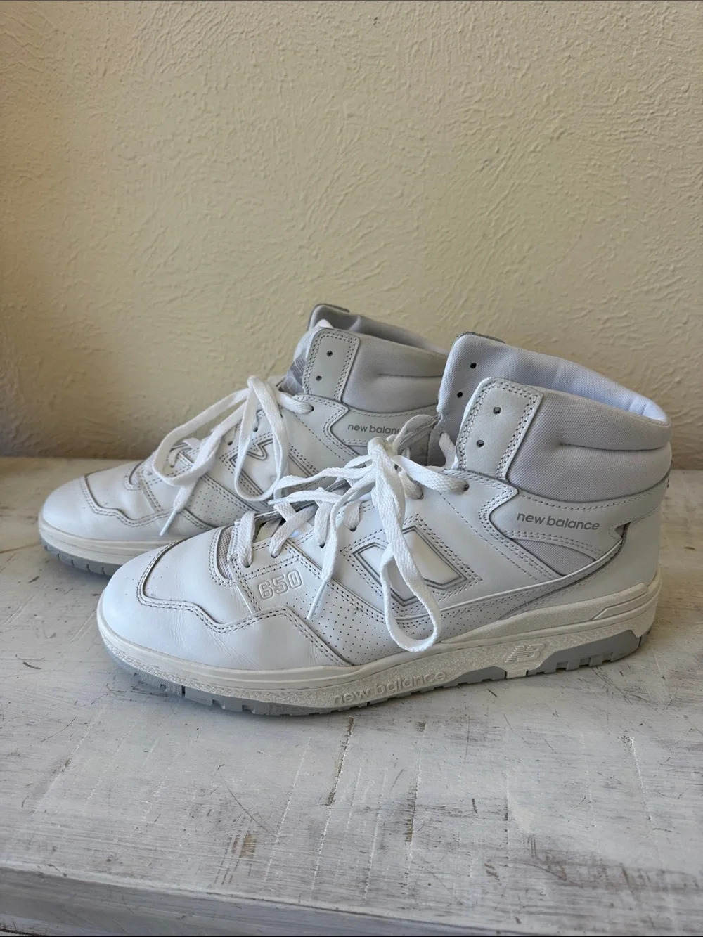 New Balance 650 High Top | Men’s Size 13 | White